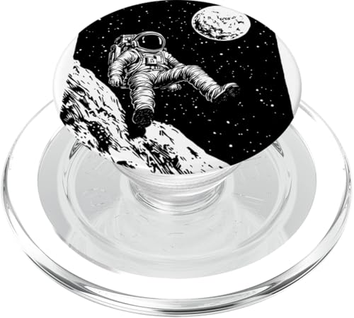 Futuristischer Astronaut schwebt im Weltraum PopSockets PopGrip für MagSafe Futuristischer Astronaut schwebt im Weltraum PopSockets PopGrip für MagSafe von Cosmic Landscape and Astronaut Artwork