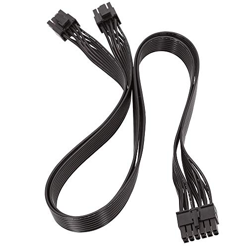 Cosmin Netzteil Grafik Karten Leitung 12Pin Bis Dual 8Pin (6 + 2) Modulares PCI-E Strom Kabel für P-860 P-1000 X-1050 (60 cm) von Cosmin