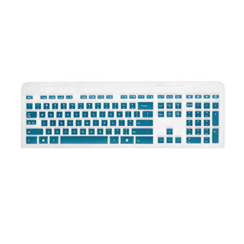 Cosmos Silikon-Tastatur-Schutzhülle für Logitech Wireless Keyboard MK520 und MK520r, Aquablau von Cosmos
