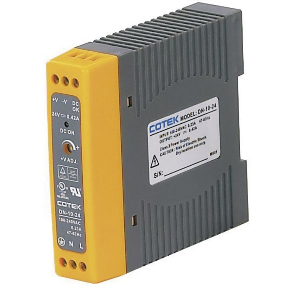 Cotek Cotek DN 10-15 Hutschienen-Netzteil (DIN-Rail) 15 V/DC 0.67 A 10 W An Hutschienen-Netzteil von Cotek