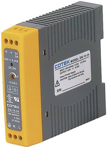 Cotek DN 10-15 Hutschienen-Netzteil (DIN-Rail) 15 V/DC 0.67A 10W Anzahl Ausgänge:1 x Inhalt 1St. von Cotek