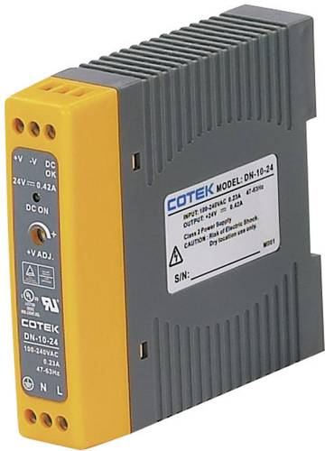 Cotek DN 10-24 Hutschienen-Netzteil (DIN-Rail) 24 V/DC 0.42A 10W Anzahl Ausgänge:1 x Inhalt 1St. von Cotek