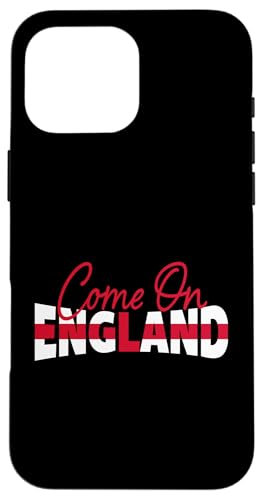 Come On England Euro Fußball Flagge Text Löwin Hülle für iPhone 16 Pro Max von Coto7