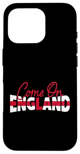 Come On England Euro Fußball Flagge Text Löwin Hülle für iPhone 16 Pro von Coto7