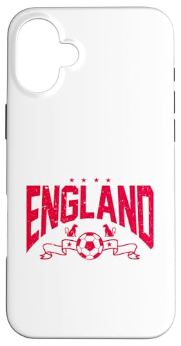 England, roter Text, Euro-Fußball-Banner Löwin Hülle für iPhone 16 Plus England, roter Text, Euro-Fußball-Banner Löwin Hülle für iPhone 16 Plus von Coto7