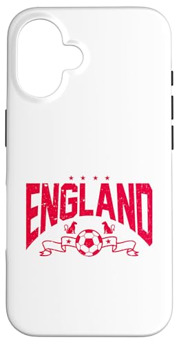 England, roter Text, Euro-Fußball-Banner Löwin Hülle für iPhone 16 England, roter Text, Euro-Fußball-Banner Löwin Hülle für iPhone 16 von Coto7