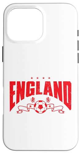 England-Banner mit rotem Aufdruck Löwin Hülle für iPhone 16 Pro Max von Coto7