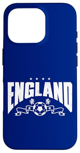 England-Banner mit weißem Aufdruck Löwin Hülle für iPhone 16 Pro von Coto7