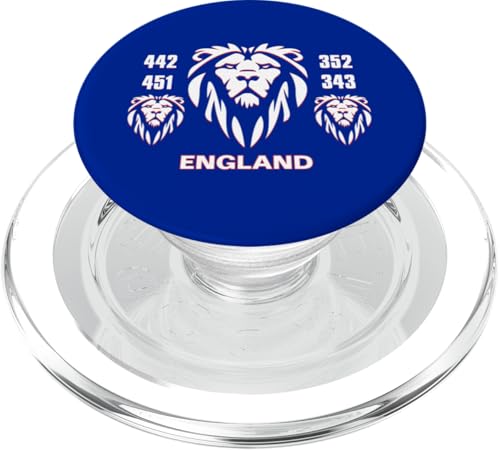 England Löwenköpfe Euro Fußball rote Umrisse Löwin PopSockets PopGrip für MagSafe England Löwenköpfe Euro Fußball rote Umrisse Löwin PopSockets PopGrip für MagSafe von Coto7
