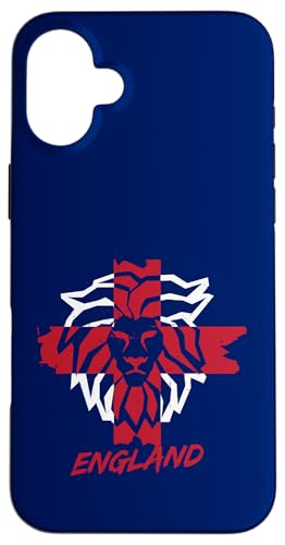 England Löwenmähne Umriss Euro Fußball Löwin Hülle für iPhone 16 Plus England Löwenmähne Umriss Euro Fußball Löwin Hülle für iPhone 16 Plus von Coto7