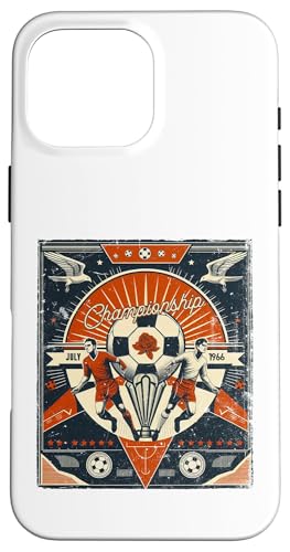 Fußball-Europameisterschaftsposter im Retro-Look Löwin Hülle für iPhone 16 Pro Max von Coto7