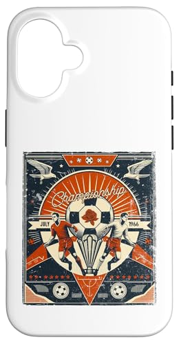 Fußball-Europameisterschaftsposter im Retro-Look Löwin Hülle für iPhone 16 von Coto7