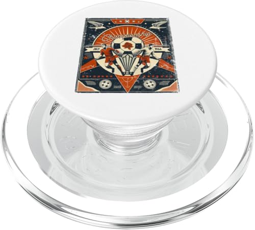 Fußball-Europameisterschaftsposter im Retro-Look Löwin PopSockets PopGrip für MagSafe Fußball-Europameisterschaftsposter im Retro-Look Löwin PopSockets PopGrip für MagSafe von Coto7