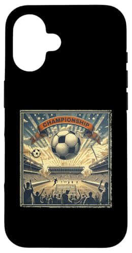 Retro Stadion Poster Euro Fußball Löwin Hülle für iPhone 16 Retro Stadion Poster Euro Fußball Löwin Hülle für iPhone 16 von Coto7