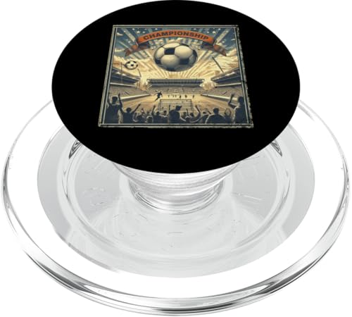 Retro Stadion Poster Euro Fußball Löwin PopSockets PopGrip für MagSafe Retro Stadion Poster Euro Fußball Löwin PopSockets PopGrip für MagSafe von Coto7