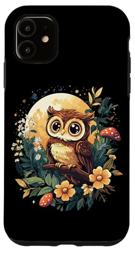 Eule auf Zweig mit Blätter auf Baum Eulen Cottagecore Hülle für iPhone 11 Eule auf Zweig mit Blätter auf Baum Eulen Cottagecore Hülle für iPhone 11 von Cottagecore Eulen Designs für Frühling und Herbst