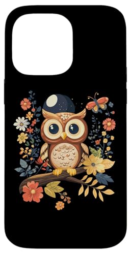 Eule auf Zweig mit Blätter auf Baum Eulen Cottagecore Hülle für iPhone 14 Pro Max Eule auf Zweig mit Blätter auf Baum Eulen Cottagecore Hülle für iPhone 14 Pro Max von Cottagecore Eulen Designs für Frühling und Herbst