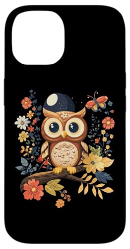 Eule auf Zweig mit Blätter auf Baum Eulen Cottagecore Hülle für iPhone 14 Eule auf Zweig mit Blätter auf Baum Eulen Cottagecore Hülle für iPhone 14 von Cottagecore Eulen Designs für Frühling und Herbst