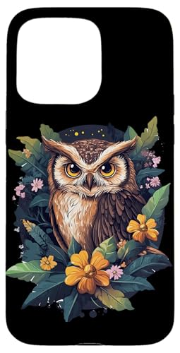 Eule auf Zweig mit Blätter auf Baum Eulen Cottagecore Hülle für iPhone 15 Pro Max Eule auf Zweig mit Blätter auf Baum Eulen Cottagecore Hülle für iPhone 15 Pro Max von Cottagecore Eulen Designs für Frühling und Herbst