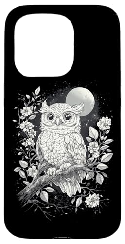 Eule auf Zweig mit Blätter auf Baum Eulen Cottagecore Hülle für iPhone 15 Pro Eule auf Zweig mit Blätter auf Baum Eulen Cottagecore Hülle für iPhone 15 Pro von Cottagecore Eulen Designs für Frühling und Herbst