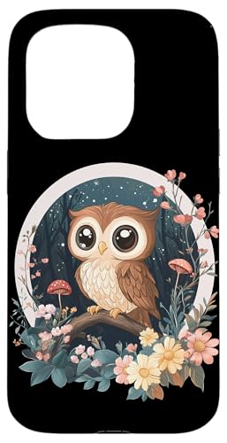 Eule auf Zweig mit Blätter auf Baum Eulen Cottagecore Hülle für iPhone 15 Pro Eule auf Zweig mit Blätter auf Baum Eulen Cottagecore Hülle für iPhone 15 Pro von Cottagecore Eulen Designs für Frühling und Herbst