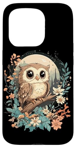 Eule auf Zweig mit Blätter auf Baum Eulen Cottagecore Hülle für iPhone 15 Pro Eule auf Zweig mit Blätter auf Baum Eulen Cottagecore Hülle für iPhone 15 Pro von Cottagecore Eulen Designs für Frühling und Herbst