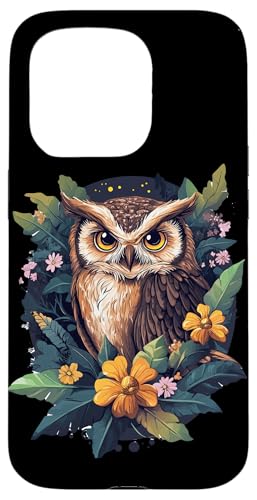 Eule auf Zweig mit Blätter auf Baum Eulen Cottagecore Hülle für iPhone 15 Pro Eule auf Zweig mit Blätter auf Baum Eulen Cottagecore Hülle für iPhone 15 Pro von Cottagecore Eulen Designs für Frühling und Herbst