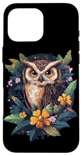 Eule auf Zweig mit Blätter auf Baum Eulen Cottagecore Hülle für iPhone 16 Pro Max Eule auf Zweig mit Blätter auf Baum Eulen Cottagecore Hülle für iPhone 16 Pro Max von Cottagecore Eulen Designs für Frühling und Herbst