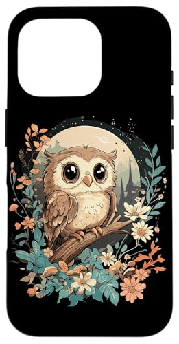 Eule auf Zweig mit Blätter auf Baum Eulen Cottagecore Hülle für iPhone 16 Pro Eule auf Zweig mit Blätter auf Baum Eulen Cottagecore Hülle für iPhone 16 Pro von Cottagecore Eulen Designs für Frühling und Herbst