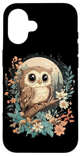 Eule auf Zweig mit Blätter auf Baum Eulen Cottagecore Hülle für iPhone 16 Eule auf Zweig mit Blätter auf Baum Eulen Cottagecore Hülle für iPhone 16 von Cottagecore Eulen Designs für Frühling und Herbst
