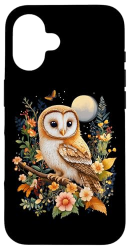 Eule auf Zweig mit Blätter auf Baum Eulen Cottagecore Hülle für iPhone 16 Eule auf Zweig mit Blätter auf Baum Eulen Cottagecore Hülle für iPhone 16 von Cottagecore Eulen Designs für Frühling und Herbst