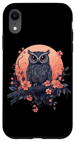Eule auf Zweig mit Blätter auf Baum Eulen Cottagecore Hülle für iPhone XR Eule auf Zweig mit Blätter auf Baum Eulen Cottagecore Hülle für iPhone XR von Cottagecore Eulen Designs für Frühling und Herbst