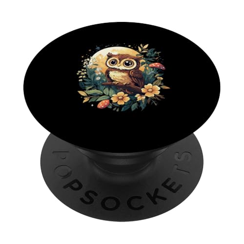 Eule auf Zweig mit Blätter auf Baum Eulen Cottagecore PopSockets Klebender PopGrip Eule auf Zweig mit Blätter auf Baum Eulen Cottagecore PopSockets Klebender PopGrip von Cottagecore Eulen Designs für Frühling und Herbst