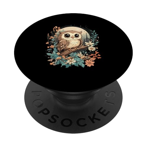 Eule auf Zweig mit Blätter auf Baum Eulen Cottagecore PopSockets Klebender PopGrip Eule auf Zweig mit Blätter auf Baum Eulen Cottagecore PopSockets Klebender PopGrip von Cottagecore Eulen Designs für Frühling und Herbst
