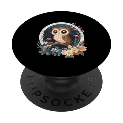 Eule auf Zweig mit Blätter auf Baum Eulen Cottagecore PopSockets Klebender PopGrip Eule auf Zweig mit Blätter auf Baum Eulen Cottagecore PopSockets Klebender PopGrip von Cottagecore Eulen Designs für Frühling und Herbst