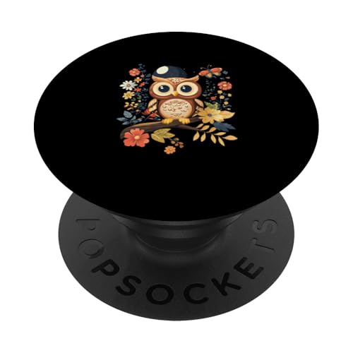 Eule auf Zweig mit Blätter auf Baum Eulen Cottagecore PopSockets Klebender PopGrip Eule auf Zweig mit Blätter auf Baum Eulen Cottagecore PopSockets Klebender PopGrip von Cottagecore Eulen Designs für Frühling und Herbst