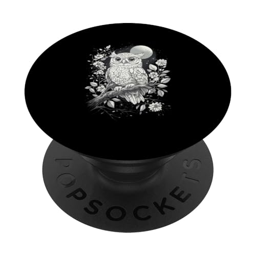 Eule auf Zweig mit Blätter auf Baum Eulen Cottagecore PopSockets Klebender PopGrip Eule auf Zweig mit Blätter auf Baum Eulen Cottagecore PopSockets Klebender PopGrip von Cottagecore Eulen Designs für Frühling und Herbst
