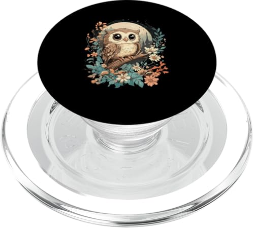 Eule auf Zweig mit Blätter auf Baum Eulen Cottagecore PopSockets PopGrip für MagSafe Eule auf Zweig mit Blätter auf Baum Eulen Cottagecore PopSockets PopGrip für MagSafe von Cottagecore Eulen Designs für Frühling und Herbst