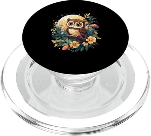 Eule auf Zweig mit Blätter auf Baum Eulen Cottagecore PopSockets PopGrip für MagSafe Eule auf Zweig mit Blätter auf Baum Eulen Cottagecore PopSockets PopGrip für MagSafe von Cottagecore Eulen Designs für Frühling und Herbst