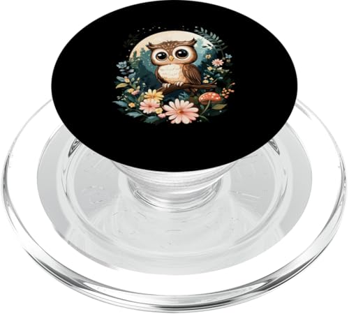 Eule auf Zweig mit Blätter auf Baum Eulen Cottagecore PopSockets PopGrip für MagSafe Eule auf Zweig mit Blätter auf Baum Eulen Cottagecore PopSockets PopGrip für MagSafe von Cottagecore Eulen Designs für Frühling und Herbst