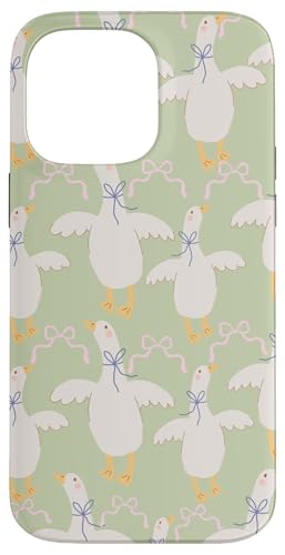 Niedliche Cottagecore-Blumen und Gänse pastellrosa Schleife Hülle für iPhone 14 Pro Max Niedliche Cottagecore-Blumen und Gänse pastellrosa Schleife Hülle für iPhone 14 Pro Max von Cottagecore and Nature tees