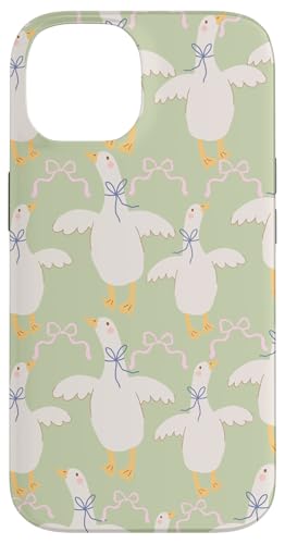Niedliche Cottagecore-Blumen und Gänse pastellrosa Schleife Hülle für iPhone 14 Niedliche Cottagecore-Blumen und Gänse pastellrosa Schleife Hülle für iPhone 14 von Cottagecore and Nature tees