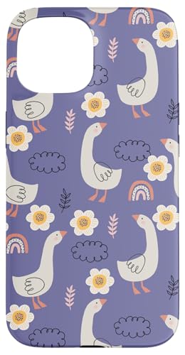 Niedlicher Cottagecore-Blumen-Regenbogen- und Gänse-Pastelldruck Hülle für iPhone 15 Niedlicher Cottagecore-Blumen-Regenbogen- und Gänse-Pastelldruck Hülle für iPhone 15 von Cottagecore and Nature tees