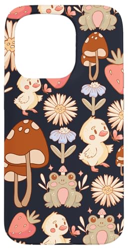Niedlicher Cottagecore-Blumen- und Entenfrosch-Pilz-Druck Hülle für iPhone 15 Pro Niedlicher Cottagecore-Blumen- und Entenfrosch-Pilz-Druck Hülle für iPhone 15 Pro von Cottagecore and Nature tees