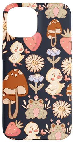 Niedlicher Cottagecore-Blumen- und Entenfrosch-Pilz-Druck Hülle für iPhone 15 Niedlicher Cottagecore-Blumen- und Entenfrosch-Pilz-Druck Hülle für iPhone 15 von Cottagecore and Nature tees