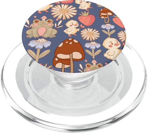 Niedlicher Cottagecore-Blumen- und Entenfrosch-Pilz-Druck PopSockets PopGrip für MagSafe Niedlicher Cottagecore-Blumen- und Entenfrosch-Pilz-Druck PopSockets PopGrip für MagSafe von Cottagecore and Nature tees