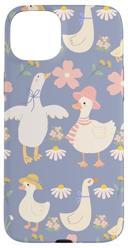 Niedlicher Cottagecore-Blumen- und Gänse-Pastelldruck Hülle für iPhone 15 Plus Niedlicher Cottagecore-Blumen- und Gänse-Pastelldruck Hülle für iPhone 15 Plus von Cottagecore and Nature tees