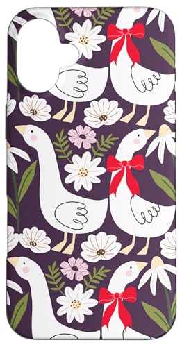 Niedlicher Cottagecore-Blumen- und Gänse-Pastelldruck Hülle für iPhone 16 Plus Niedlicher Cottagecore-Blumen- und Gänse-Pastelldruck Hülle für iPhone 16 Plus von Cottagecore and Nature tees
