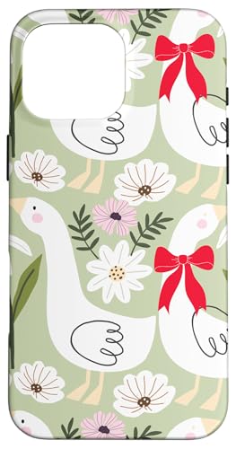 Niedlicher Cottagecore-Blumen- und Gänse-Pastelldruck Hülle für iPhone 16 Pro Max Niedlicher Cottagecore-Blumen- und Gänse-Pastelldruck Hülle für iPhone 16 Pro Max von Cottagecore and Nature tees