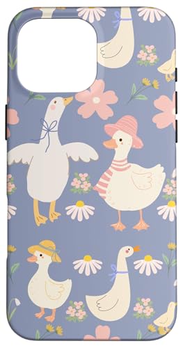 Niedlicher Cottagecore-Blumen- und Gänse-Pastelldruck Hülle für iPhone 16 Pro Max Niedlicher Cottagecore-Blumen- und Gänse-Pastelldruck Hülle für iPhone 16 Pro Max von Cottagecore and Nature tees